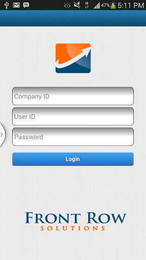 Front Row Solutions Screen 2