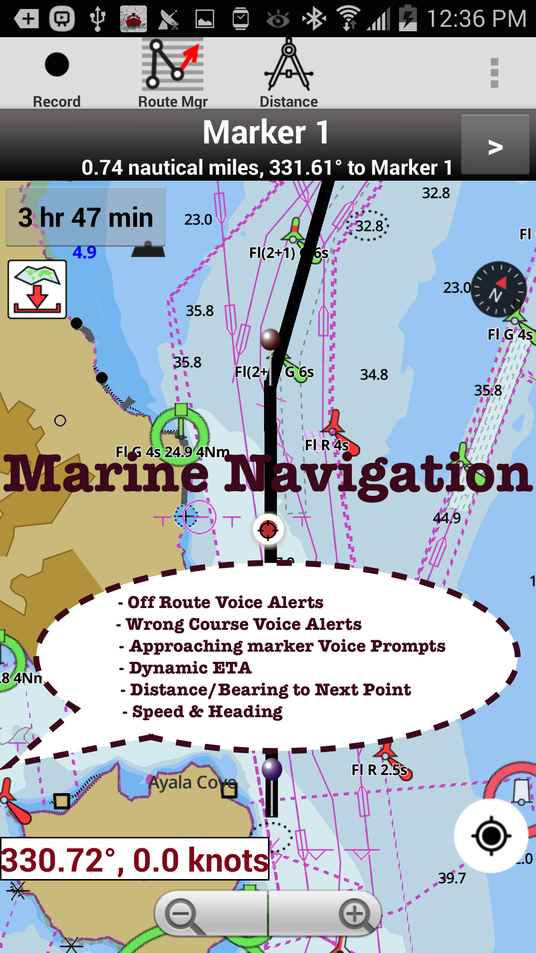 Android application USA: NOAA Marine Charts & Lake Maps screenshort