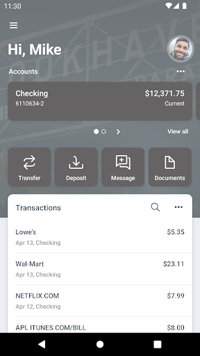 Bank of Brookhaven Mobile+ Screen 2