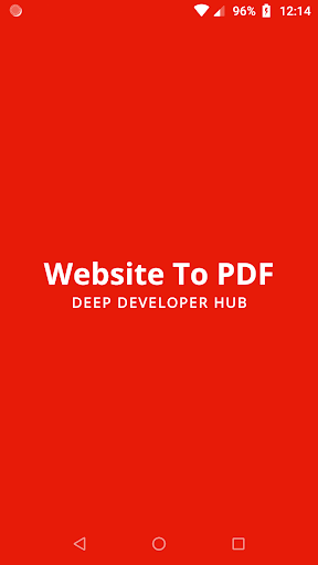 Android application Web page to PDF, HTML, PNG, QR screenshort