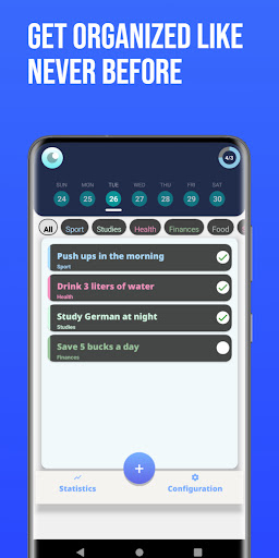 Android application Watcher: Habits and Tasks screenshort