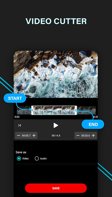 Video audio cutter - New - (Android)