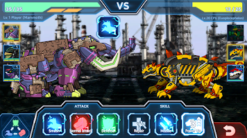 Dino Robot Battle Field: War