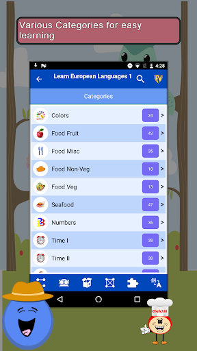 Android application Learn European Languages Vol 1 screenshort