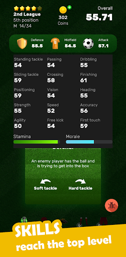 Football Career - Become a soccer legend 1.1.0 APK-MOD(Unlimited Money Download) screenshots 1