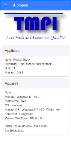 Android application Pocket-Stock screenshort