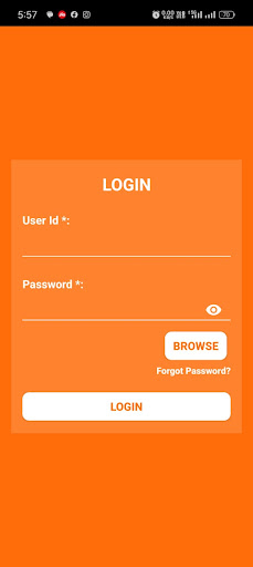 Android application MI-Btrack CRM screenshort