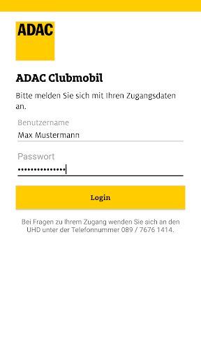 Android application ADAC Clubmobil und DMP screenshort