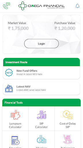 Omega Financial Screen 3