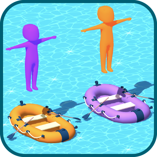 Flip home -3D crazy human jump logo