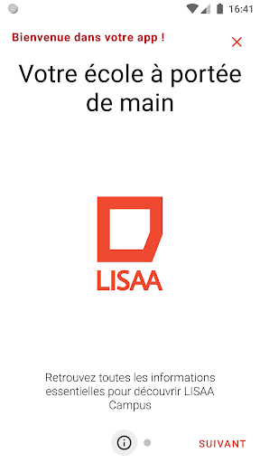 Android application LISAA Campus screenshort
