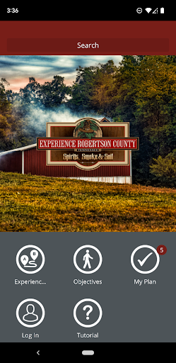 Android application Experience Robertson County screenshort