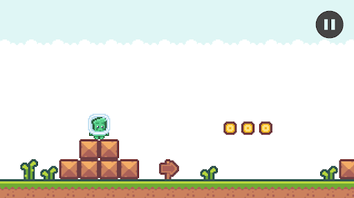 Android application Rocket Coin Land 2D Platformer screenshort