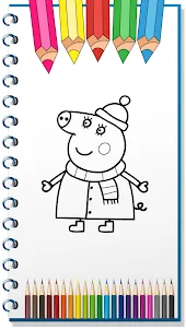 Pepo Piglet coloring, game