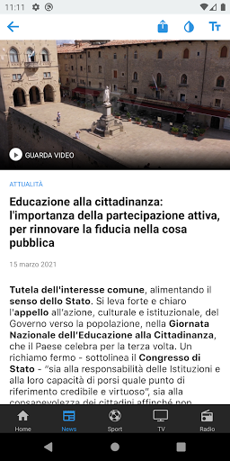San Marino RTV Screen 3