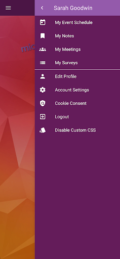 Android application micebook EXPO screenshort