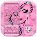 Cover Image of Download Girly Pink Launcher Theme  APK