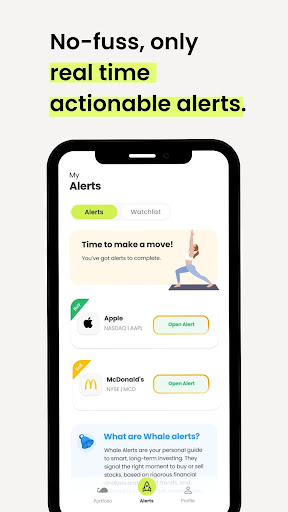 WhaleApp Stock Investing Coach Screen 3