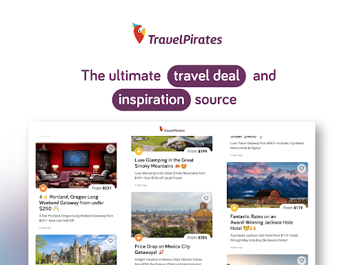 Screenshot of TravelPirates