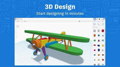 Android application Tinkercad screenshort
