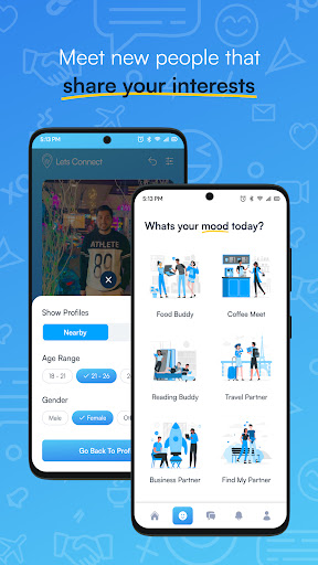 Lets Connect - Discover. Vibe. Screen 2
