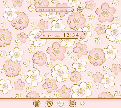 Android application Cherry Blossoms Theme screenshort