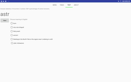 Greek and Latin roots finder Screenshot
