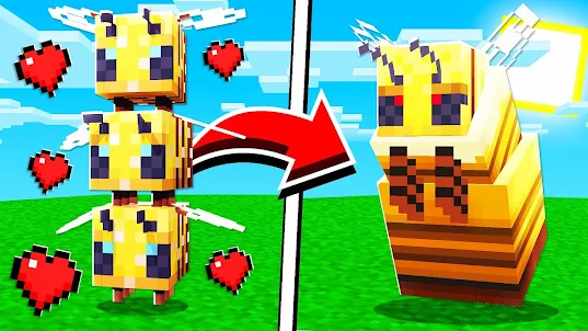 Bee Player Mod For Minecraft