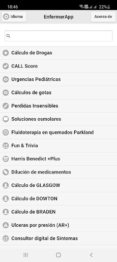 Android application NurseApp screenshort