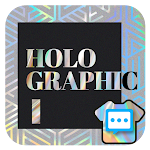 Cover Image of Скачать Holographic skin for Next SMS  APK