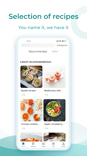 Android application ChefRobot screenshort
