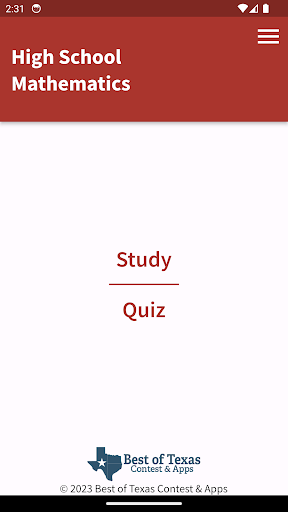 Android application BOT High School Mathematics screenshort