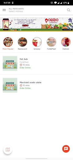 ORADO - Online Food, Grocery a Screen 2