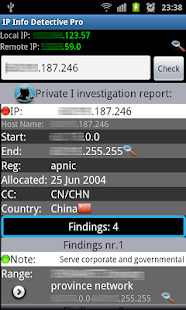 IP info Detective Pro Capture d'écran