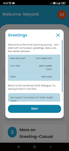 Hindi Harmony:Learn & Immerse Screen 3
