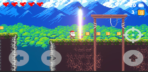 Android application 2d santa platformer screenshort
