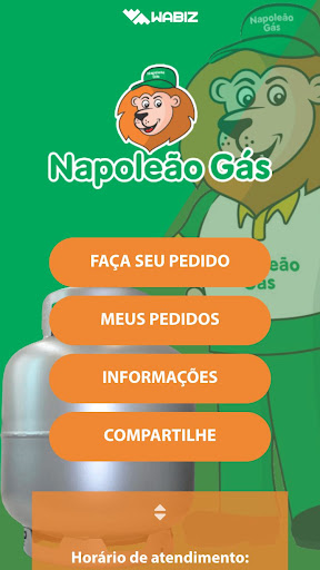 Android application Napoleão Gás screenshort