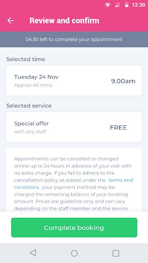 Zoe Hair Salon Screen 3