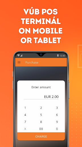 Android application VÚB POS Terminál screenshort