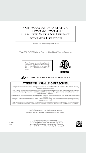 Furnace Codes And Diagnostics