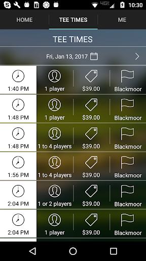 Blackmoor Golf Tee Times Screen 3