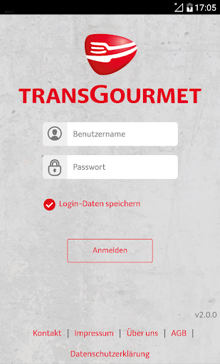 Android application Transgourmet screenshort