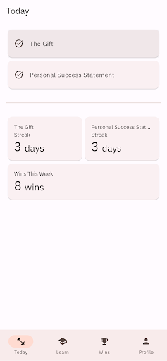 Android application The Gift: The Self-Worth App screenshort