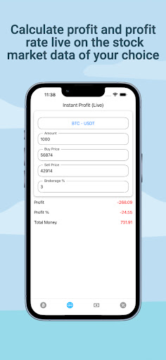 Crypto Profit Calculator -Live Screen 2