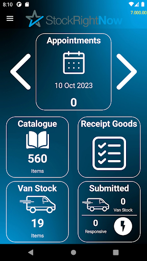 SRN Van Stock Mobile Screen 3