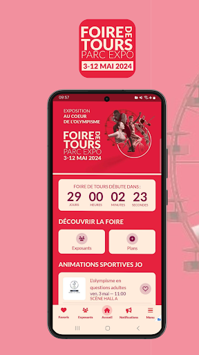 Android application Foire de Tours screenshort