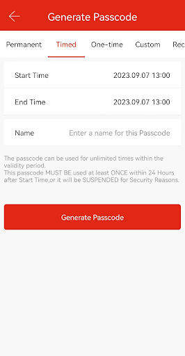TECNOBOOKING LOCK SYSTEM Screen 2