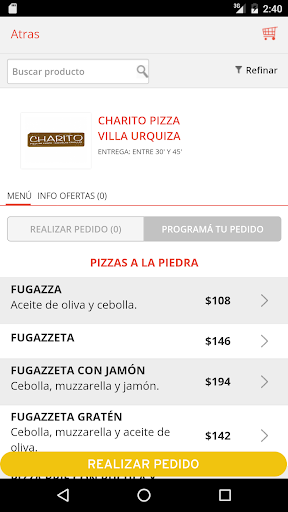 Charito Pizza Screen 2