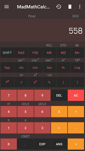 Android application Mad Math - Student Calculator screenshort