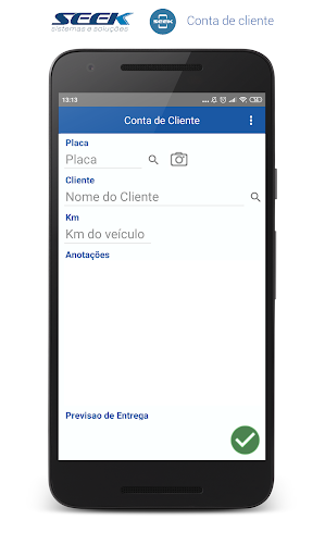 SEEK: Conta de cliente Screen 2